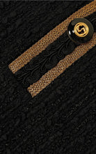 Mini-jupe en tweed mélangé de coton avec bordures métalliques Gucci - Catalogue défilé