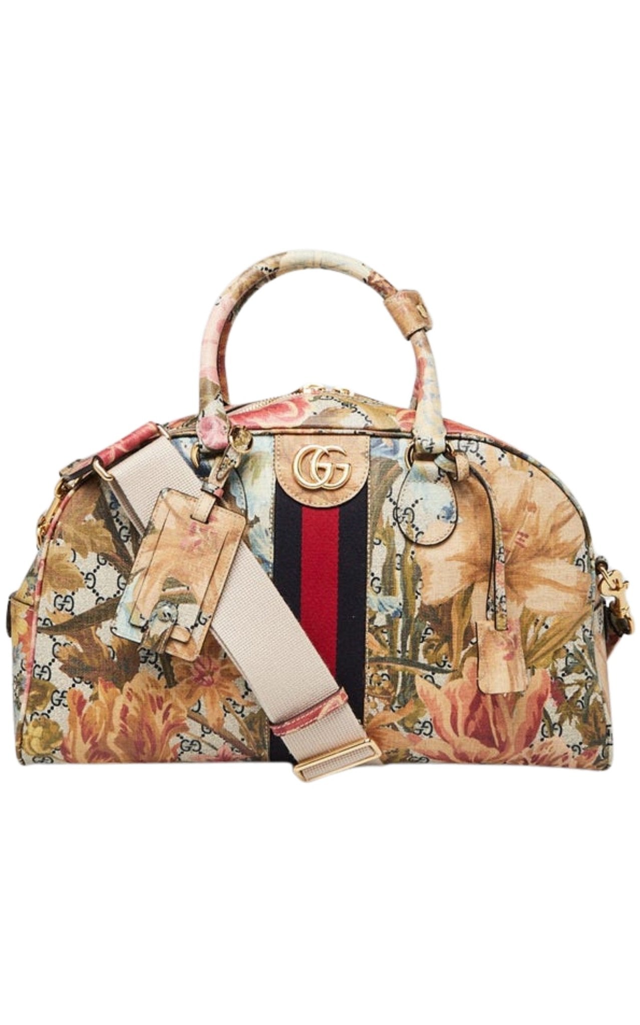 Gucci Ophidia GG Floral Print Canvas Bag