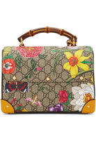 Gucci Multicolor Small GG Flora Bamboo Padlock Bag - Runway Catalog