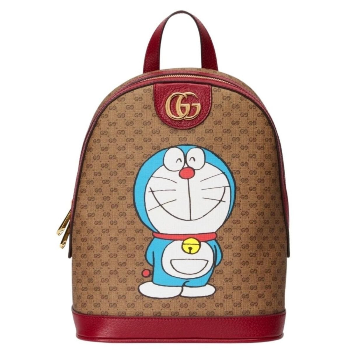 Gucci Doraemon Graphic Canvas Small Backpack
