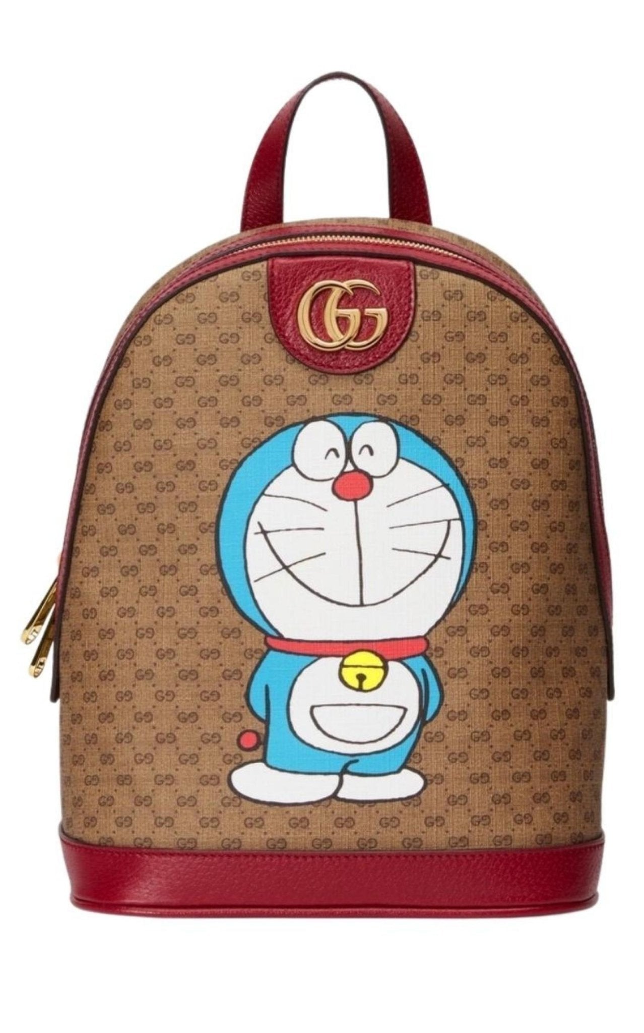 Gucci Doraemon Graphic Canvas Small Backpack