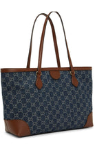 Gucci Ophidia GG Denim Medium Shopping Tote - Runway Catalog