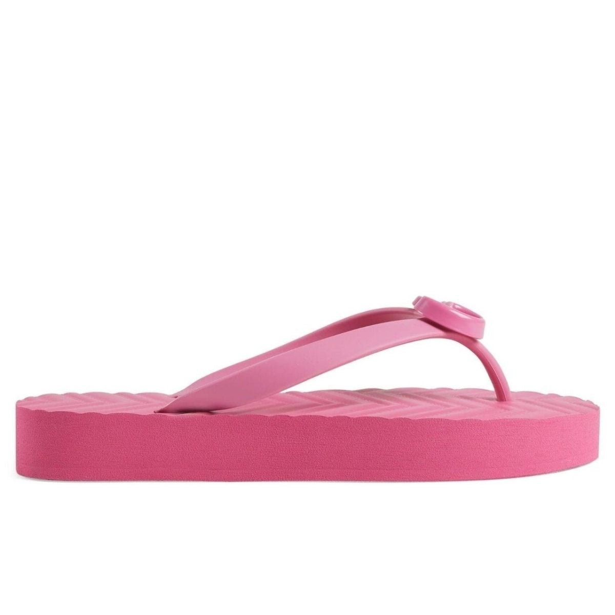 Gucci Pascar GG Platform Flip Flop In Pink
