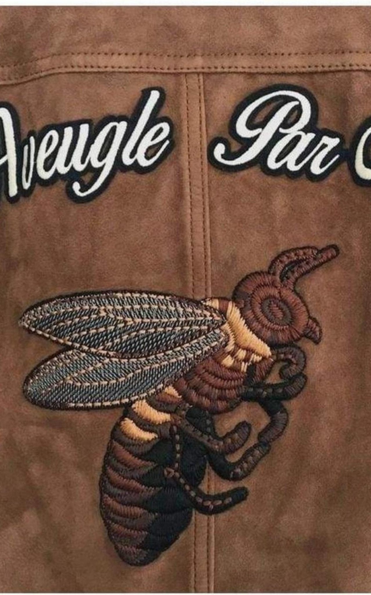 Gucci Patches Embroidered Suede Jacket - Runway Catalog