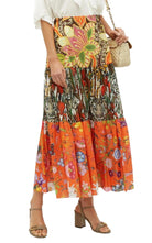 Gucci Patchwork - Diseño Falda larga estampada - Catálogo de pasarela