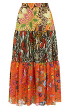 Gucci Patchwork - Diseño Falda larga estampada - Catálogo de pasarela