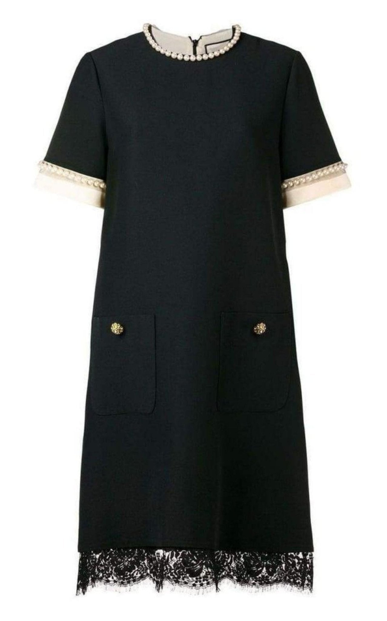 Gucci Pearl Embellished Shift Dress