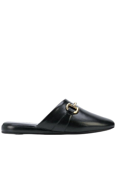 Gucci Pericle Horsebit Leather Slippers - Runway Catalog