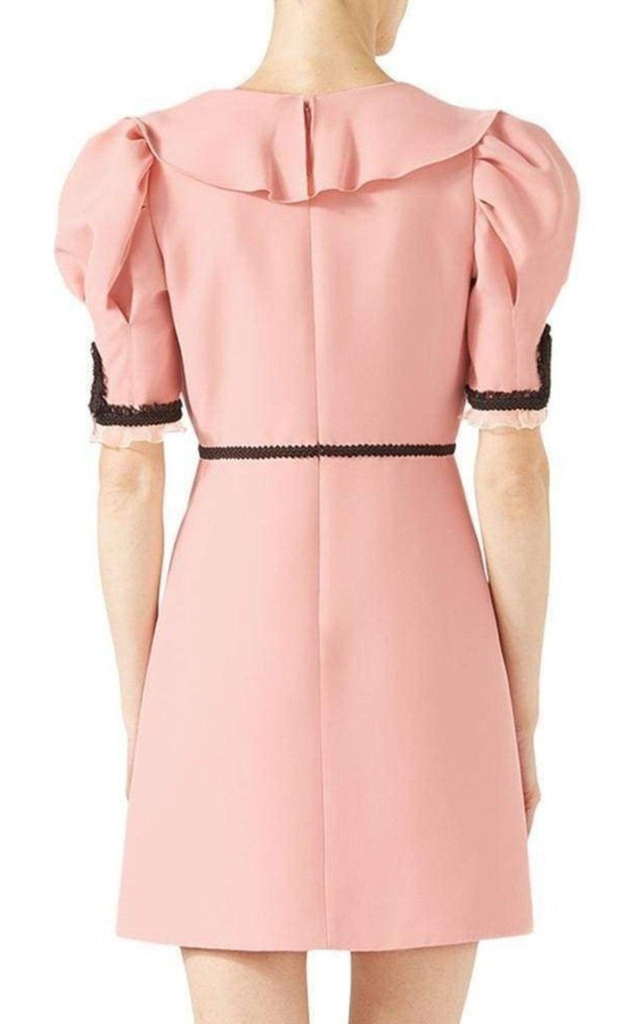 Gucci Pink Crepe Silk Wool Cocktail Dress