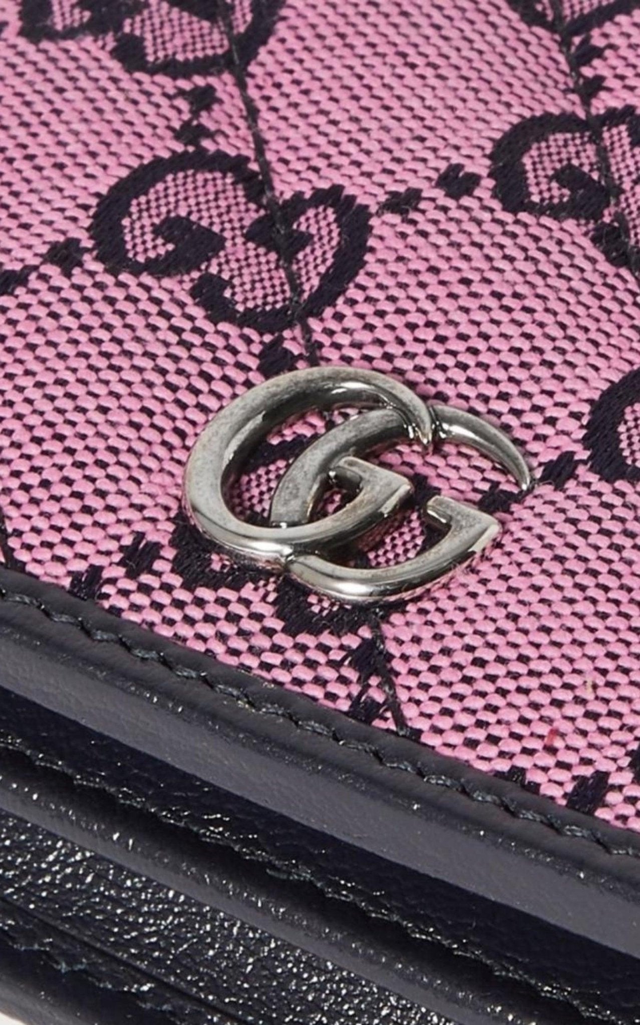 Gucci Pink Gg Marmont Multicolor Wallet - Runway Catalog