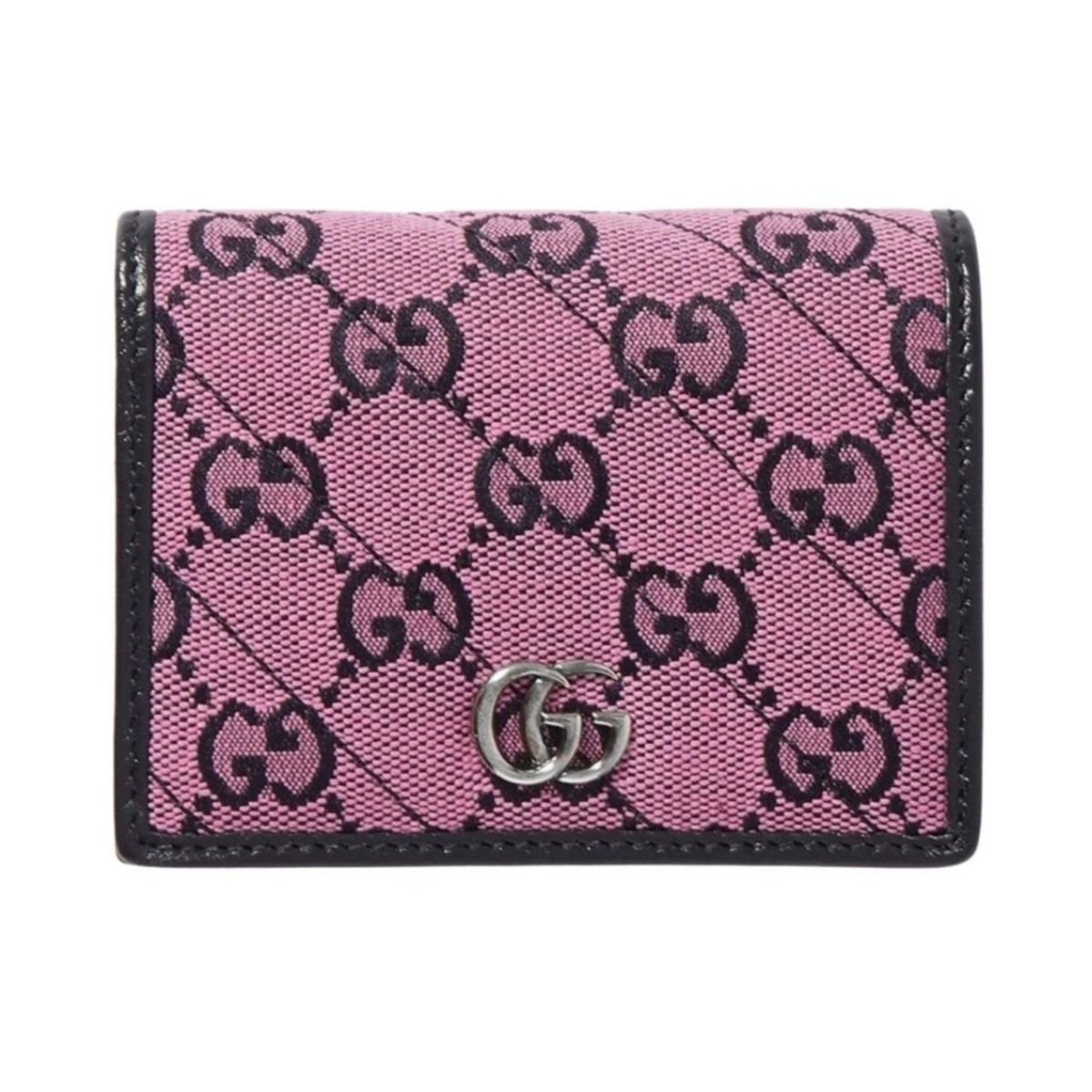 Gucci Pink Gg Marmont Multicolor Wallet