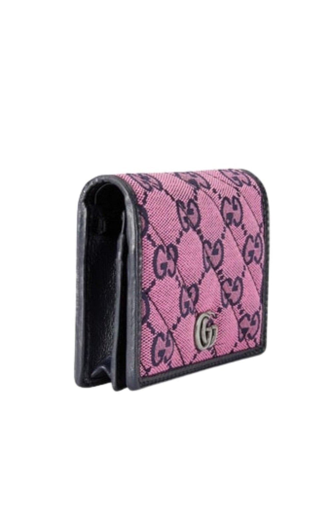 Gucci Pink Gg Marmont Multicolor Wallet - Runway Catalog
