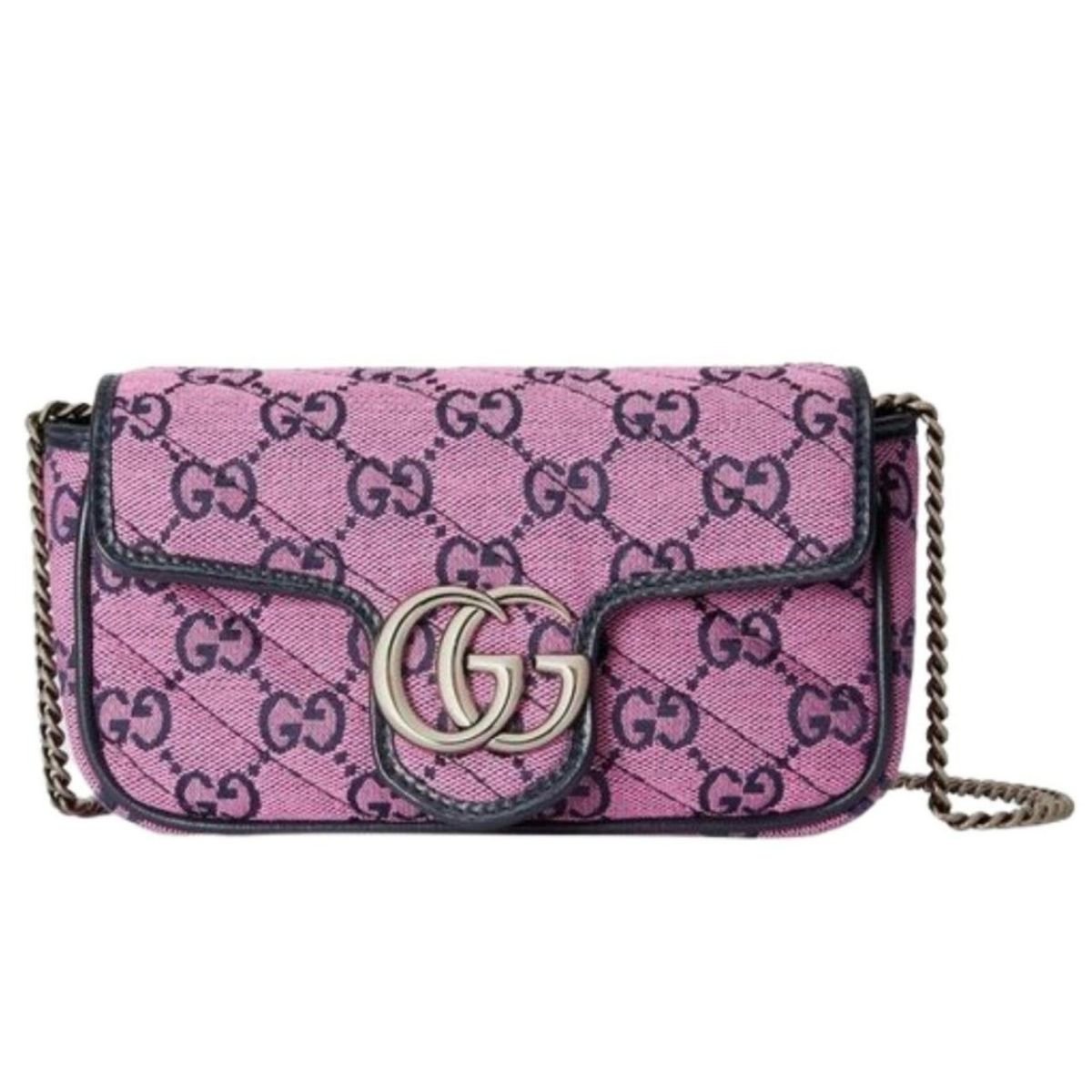 Gucci Pink GG Marmont Pink Super Mini Bag
