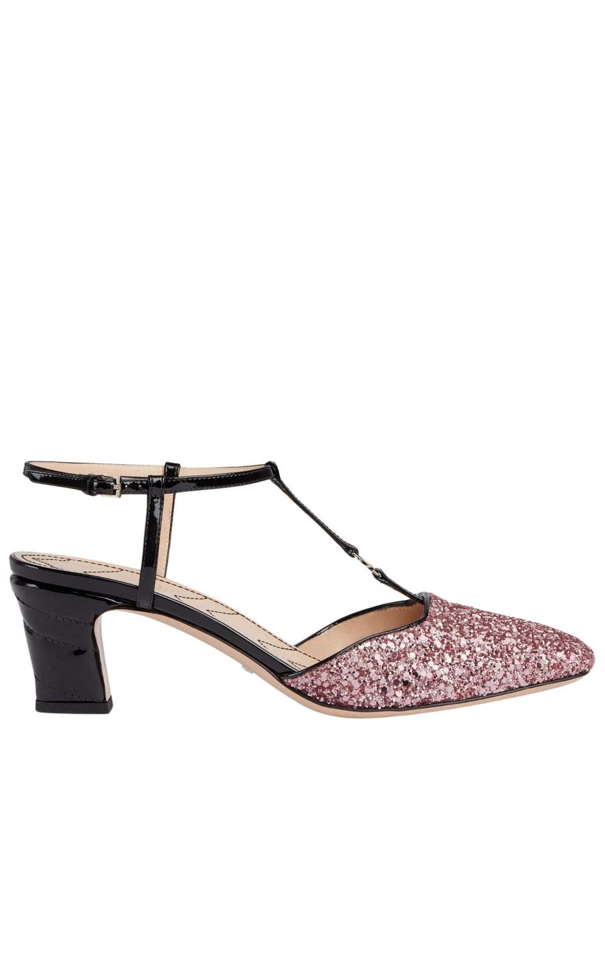 Gucci Double G Earmuffs Shearing Pink #293997G35B Gucci Double-G Thong Marmont Leather Sandal in Pink main image 3