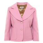 Gucci Pink Silk and Wool Blazer Jacket - Runway Catalog