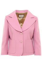 Gucci Pink Silk and Wool Blazer Jacket - Runway Catalog