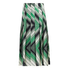 Jupe en soie à imprimé chevron plissé Gucci - Catalogue défilé