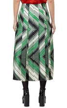 Gucci Pleated Chevron Print Silk Skirt - Runway Catalog