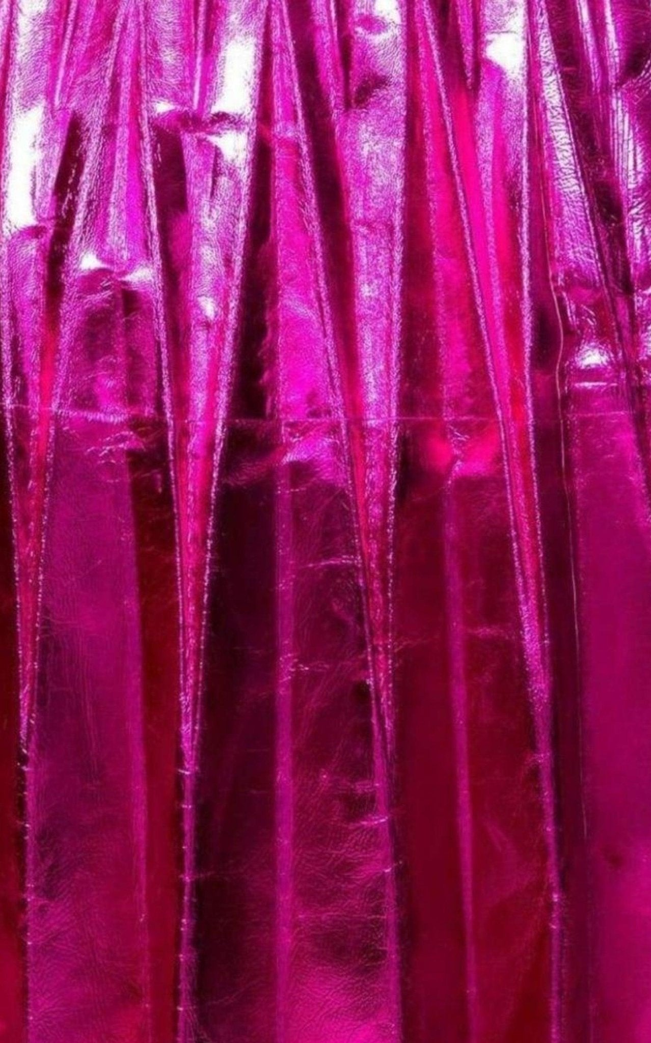 Gucci Pleated Metallic Leather Midi Skirt - Runway Catalog
