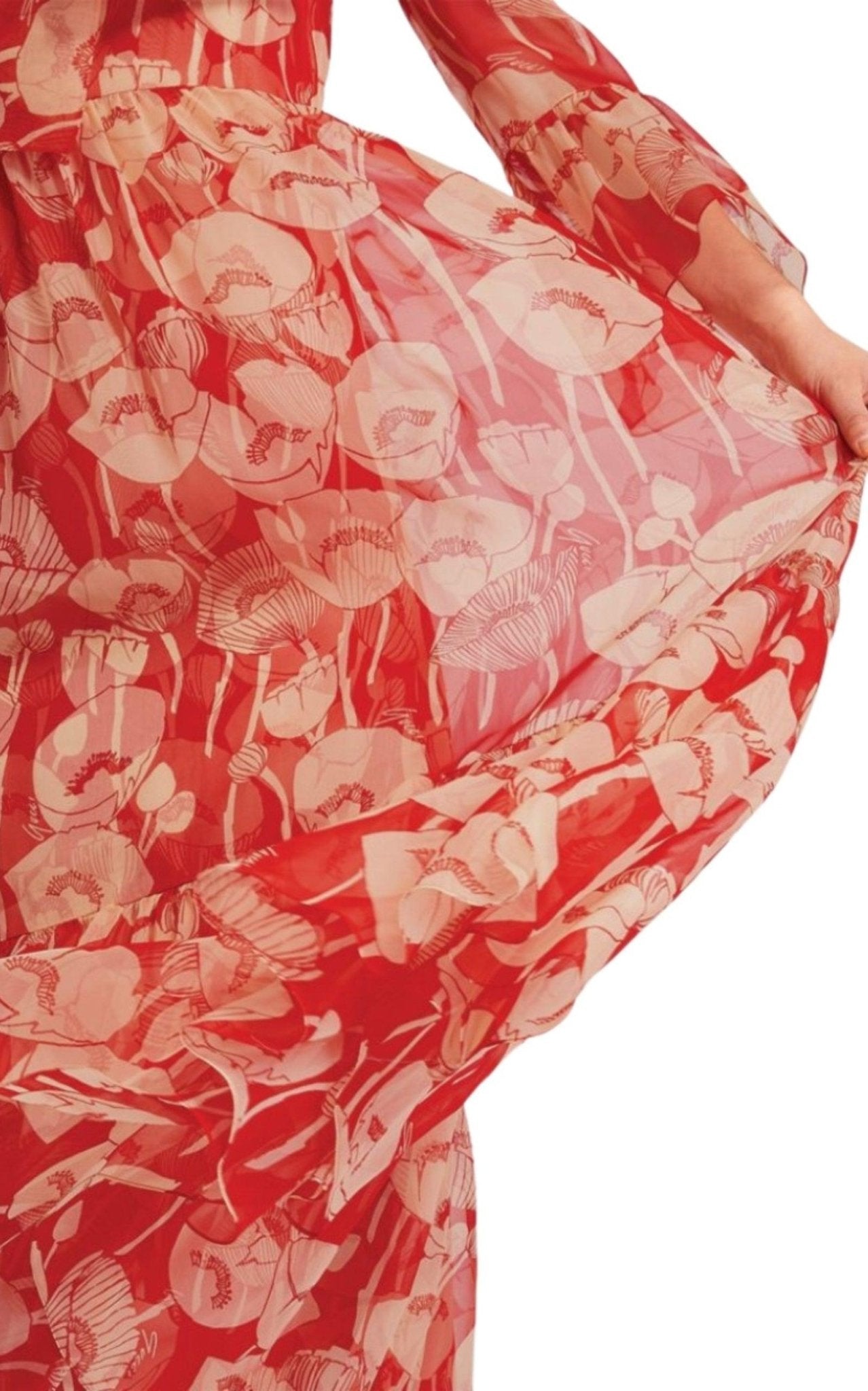 Gucci Poppy Silk Organza Maxi Dress - Runway Catalog