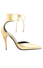 Gucci Priscilla Glossed - Leather Pumps in Gold - Runway Catalog