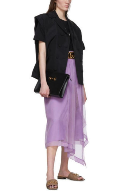Gucci Purple Silk Organza Skirt - Runway Catalog