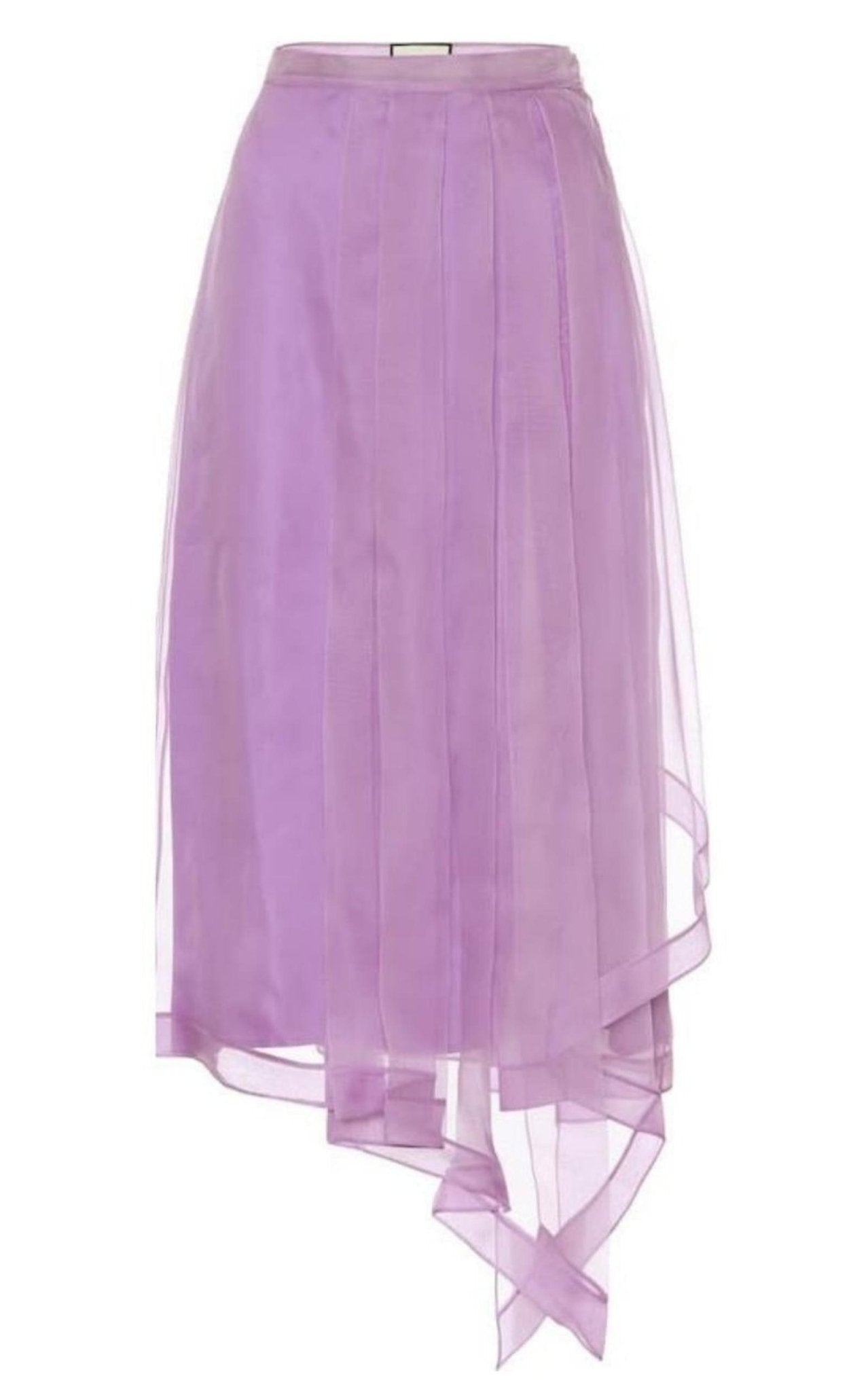 Gucci Purple Silk Organza Skirt - Runway Catalog