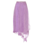 Gucci Purple Silk Organza Skirt - Runway Catalog