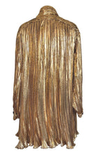 Gucci Pussy - bow Silk - blend Lamé Mini Dress - Runway Catalog