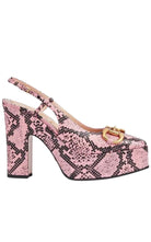 Gucci Python Snakeskin - Print Platform Pumps - Runway Catalog