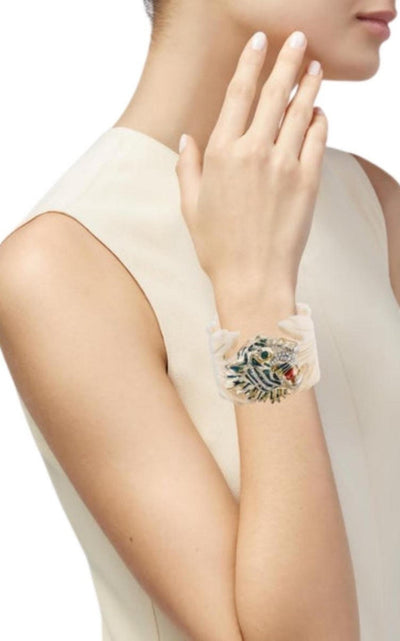 Gucci Rajah Resin Leaf Bracelet - Runway Catalog