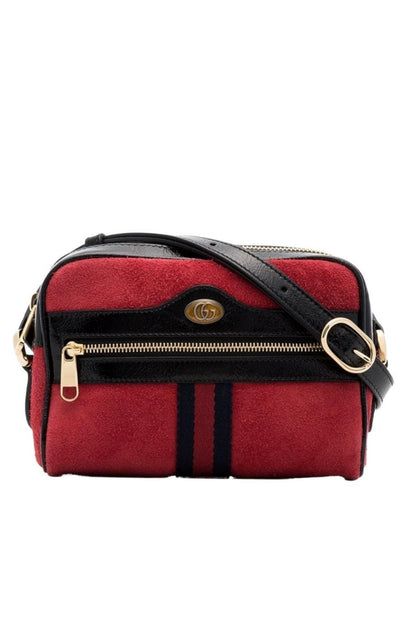 Gucci Red Ophidia Suede Mini Bag - Runway Catalog