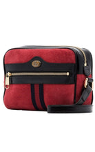 Mini sac en daim Ophidia rouge Gucci - Catalogue défilé