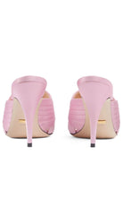 Gucci Rose Satin Double G 95mm Sandals - Runway Catalog