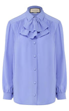Gucci Ruffle - neck Silk Blouse - Runway Catalog