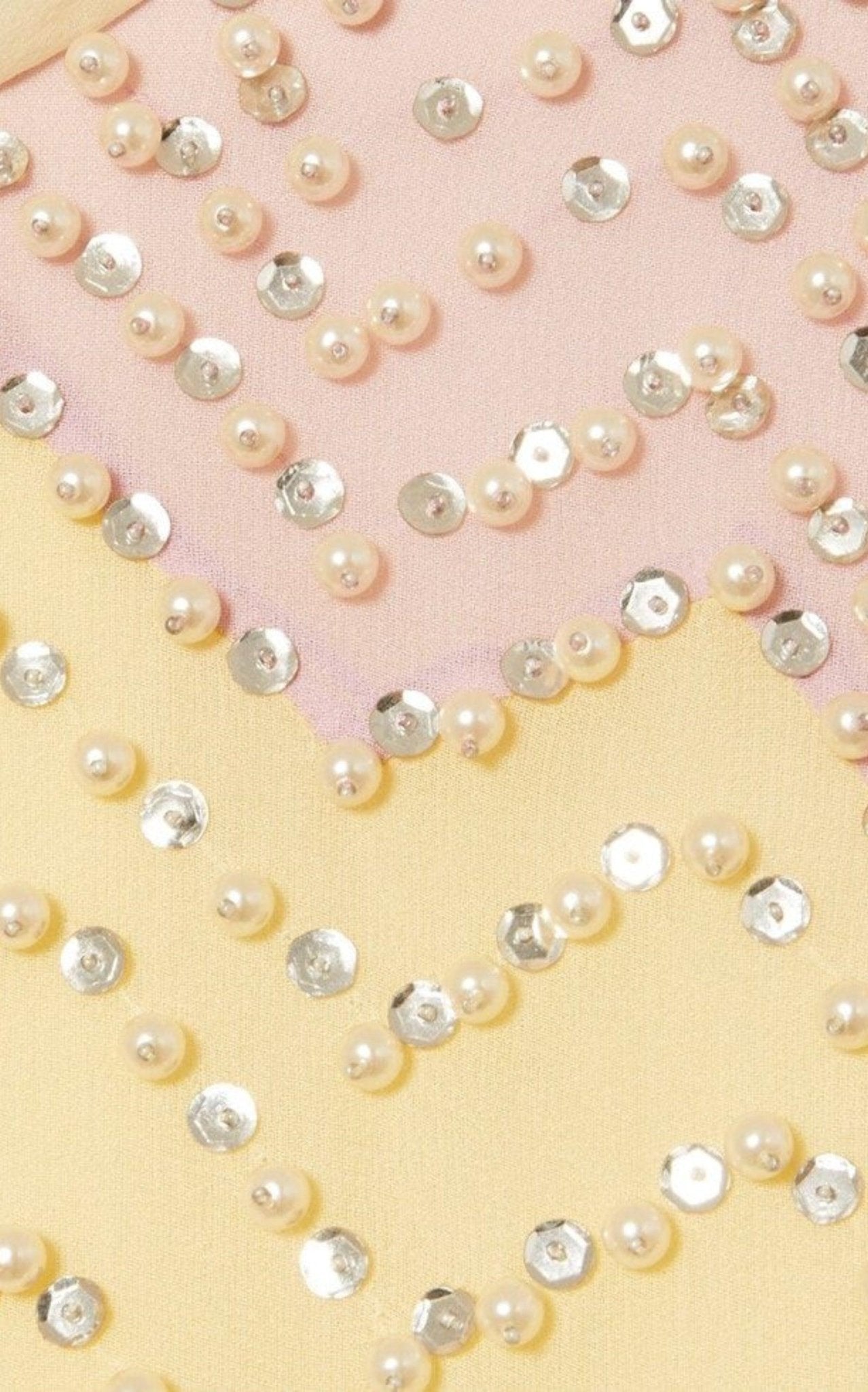 Gucci Ruffled Silk Gown Embellished with Pearls & Rhinestones - Runway Catalog