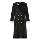 Gucci Paillettenverziertes Midi-Kleid mit V-Ausschnitt – Laufsteg-Katalog