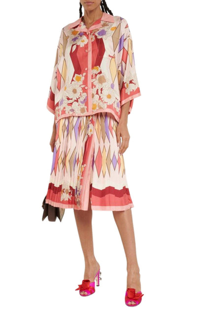 Gucci Shawana Satin Flower Mules in Pink - Runway Catalog