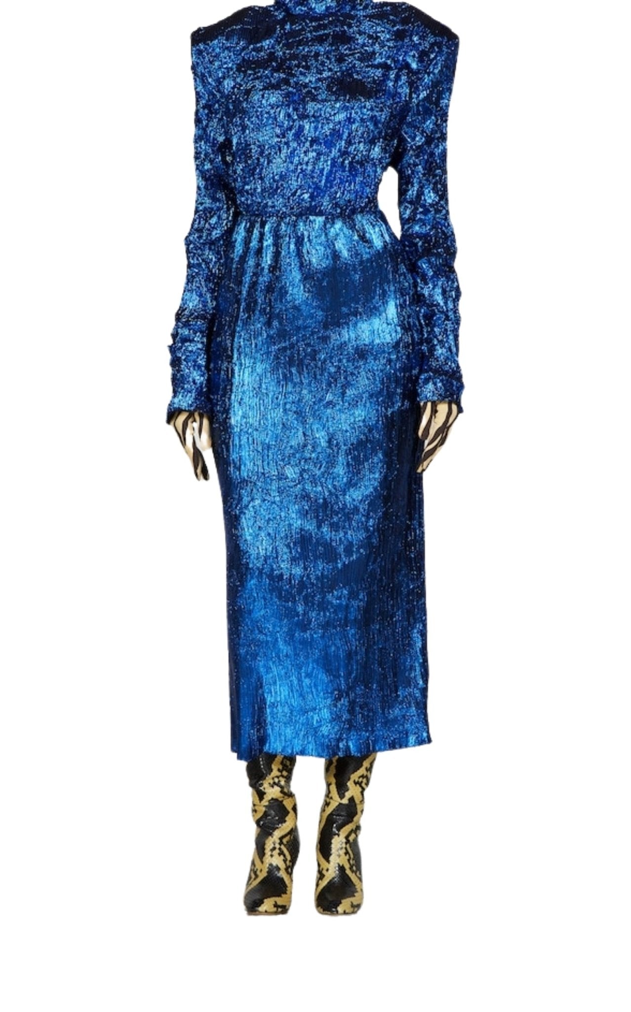 Gucci Shiny Blue Lurex Skirt
