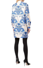 Gucci Silk Dragon Print Twill Ruffle Neck Dress - Runway Catalog