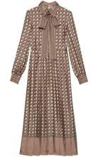 Gucci Silk Shirt Dress with Round G Logo Print - Runway Catalog