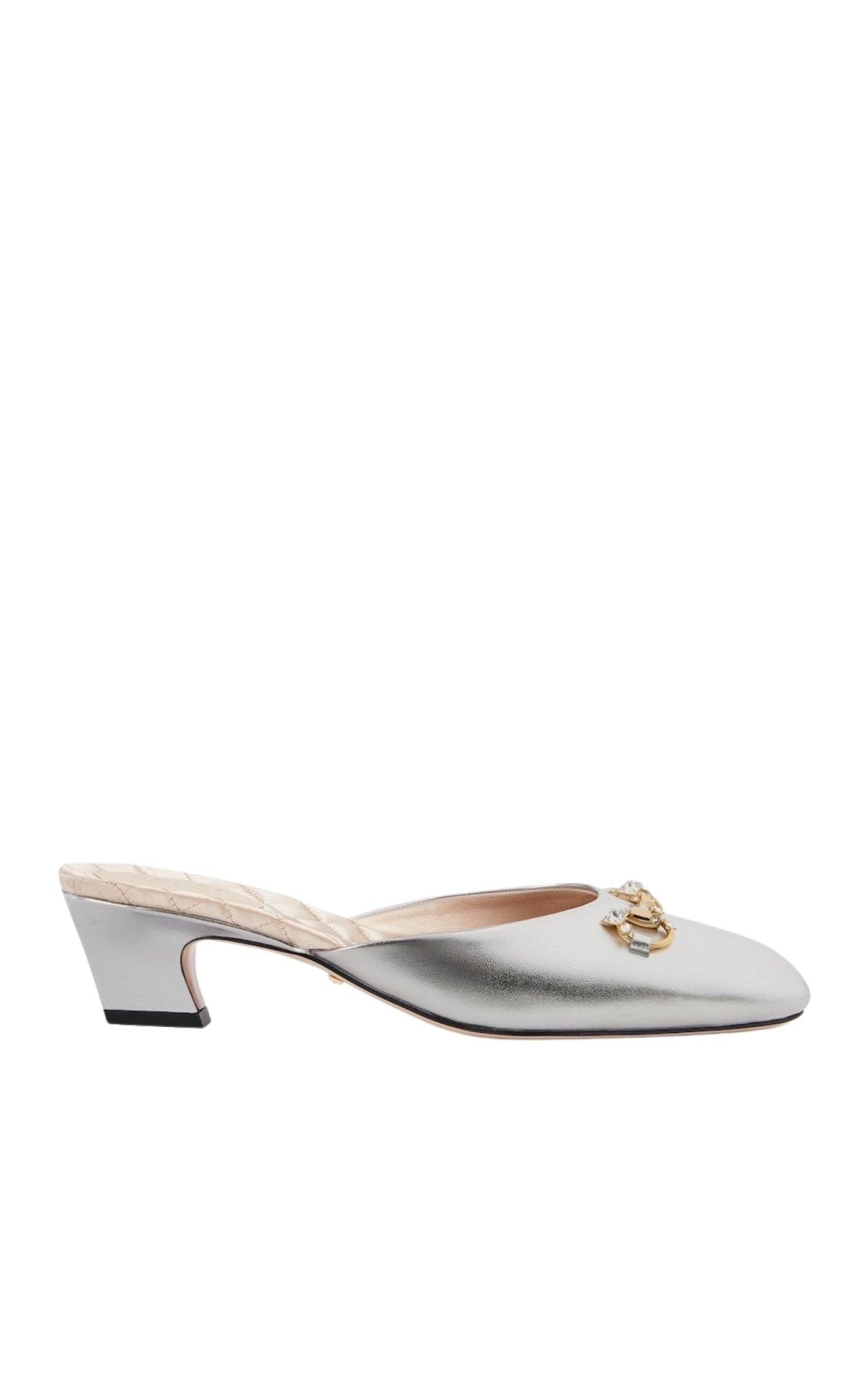 Gucci Silver Leather Horsebit Mules – Runway Catalog