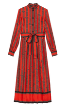 Gucci Square G Chain Print Silk Dress - Runway Catalog
