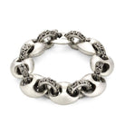 Gucci Armband aus Sterlingsilber mit ineinander verschlungenen G-Marina-Gliedern – Runway-Katalog