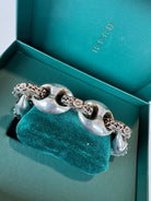 Gucci Sterling Silver Interlocking G Marina Chain Bracelet - Runway Catalog