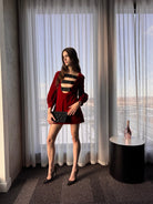 Gucci Stretch Cotton - Velvet Mini Dress - Runway Catalog