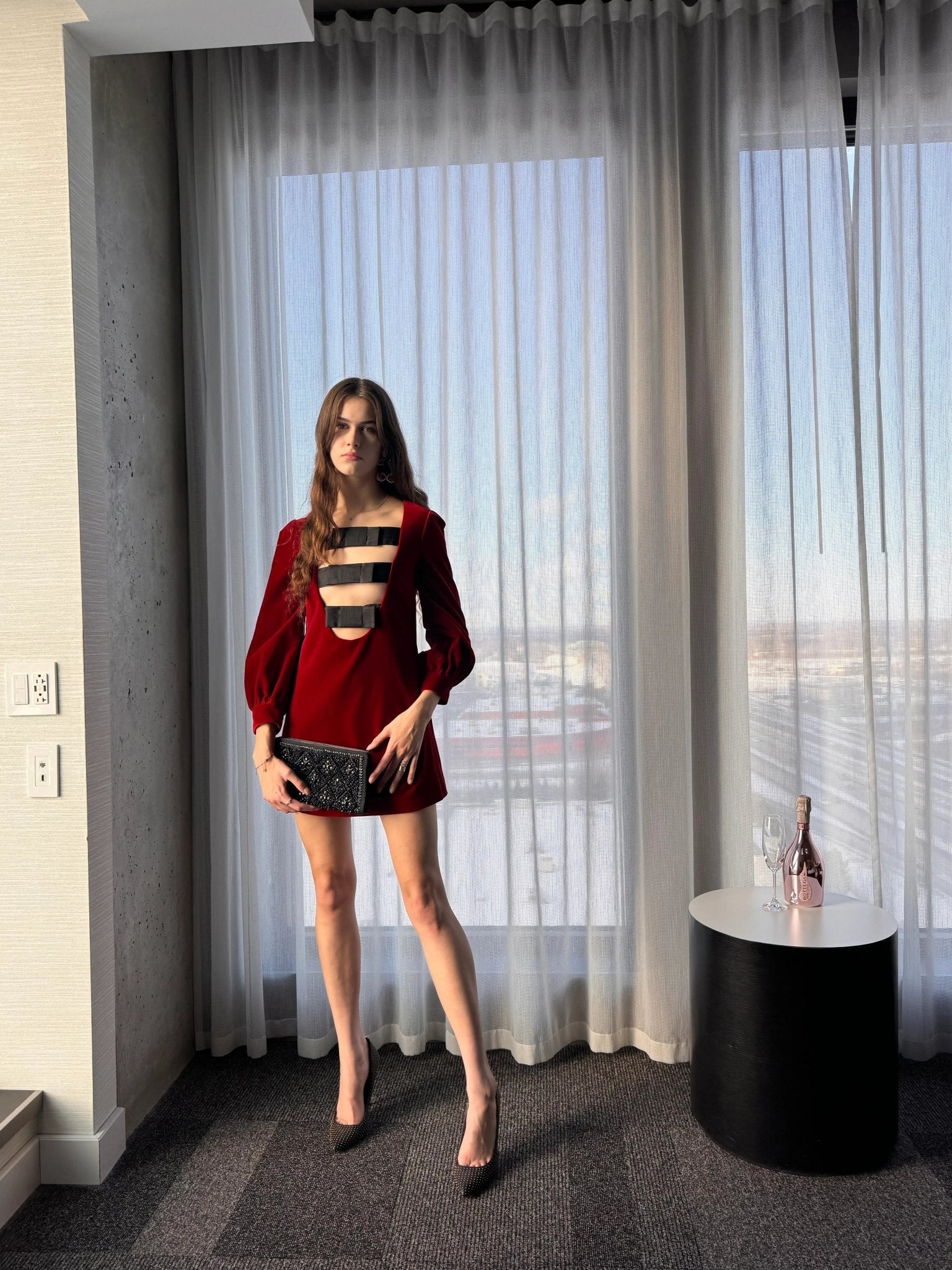 Gucci Stretch Cotton-Velvet Mini Dress Runway Catalog Gucci Stretch Cotton-Velvet Mini Dress Runway Catalog