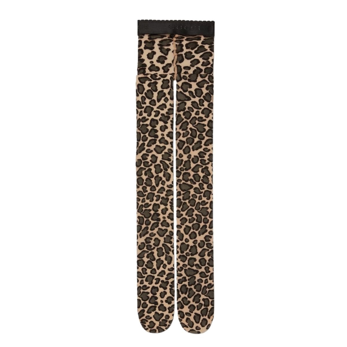 Gucci Stretch Knit Leopard Print Tights - Runway Catalog