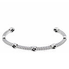 Gucci Thin Interlocking G Sterling Silver Cuff Bracelet - Runway Catalog