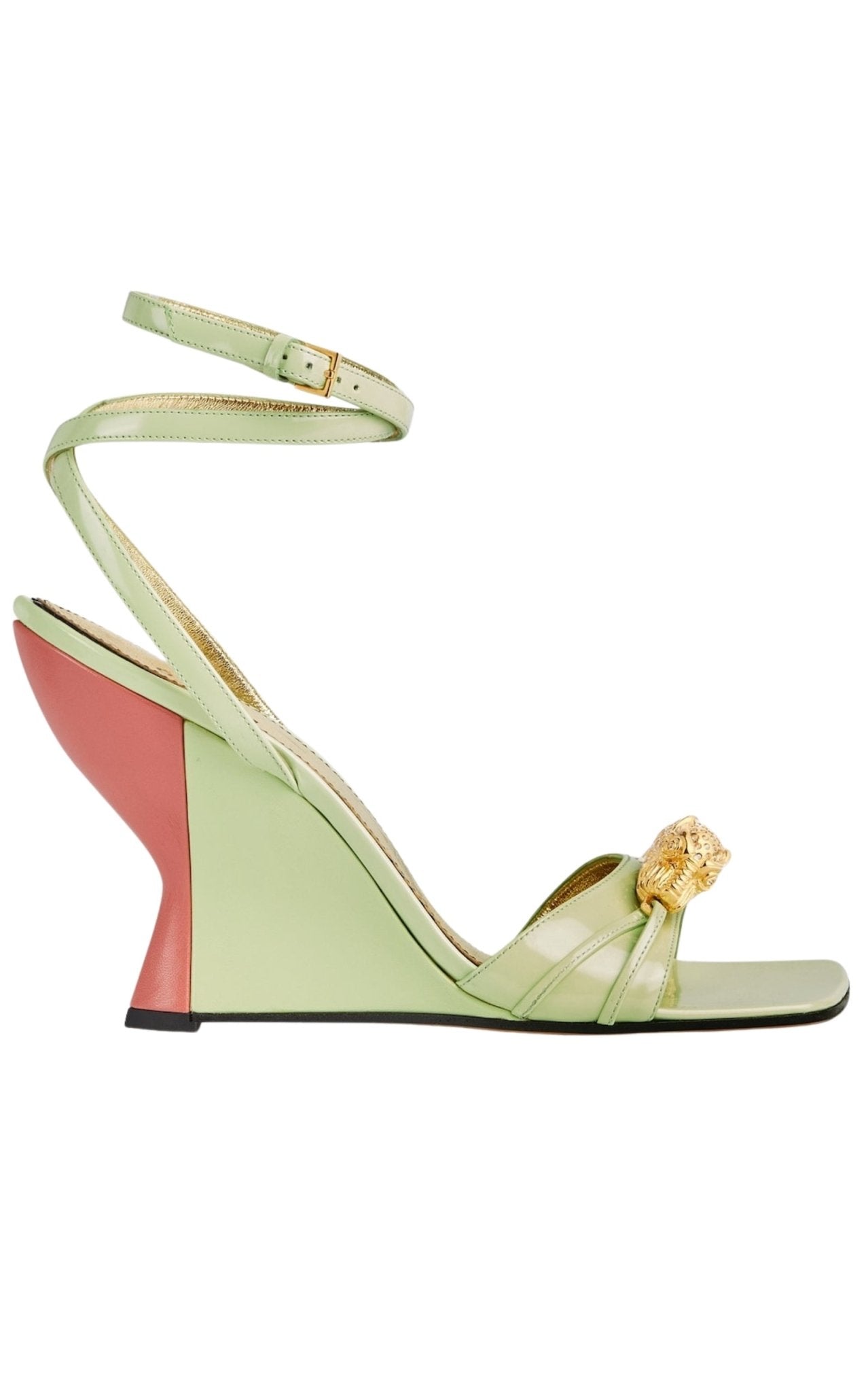 Gucci Two - Toned Dora Wedge Sandals - Runway Catalog